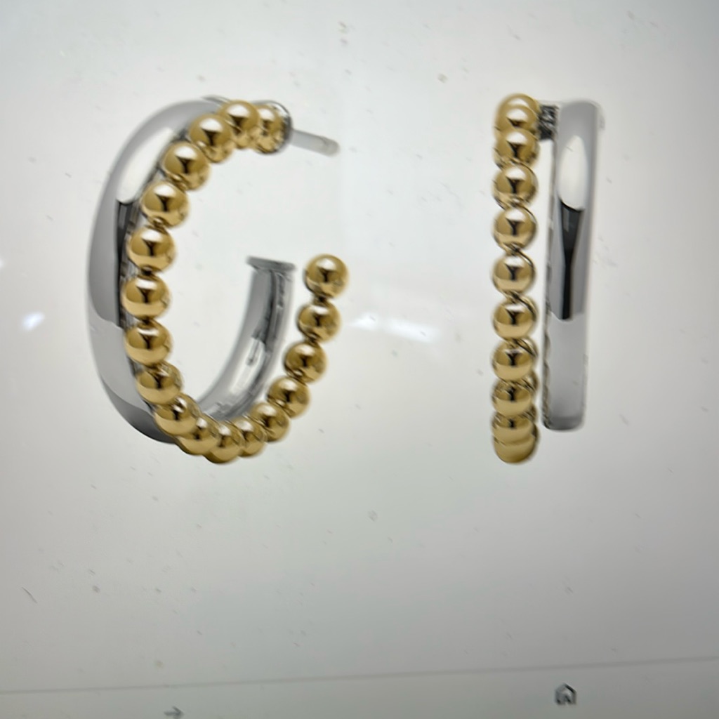 Olivia Burton Classic Bead Two Tone Earrings 34$